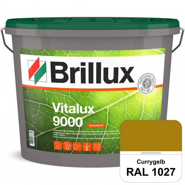Vitalux 9000 (RAL 1027 Currygelb) konservierungsmittelfreie Innendispersion für Kinder- & Schlafzimm