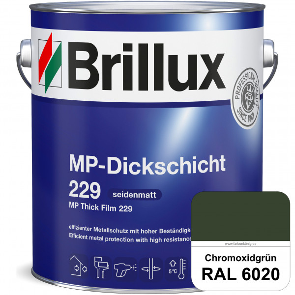 MP-Dickschicht 229 (RAL 6020 Chromoxidgrün) Korrosionsschutz für grundierten Eisen- & Stahl sowie fü