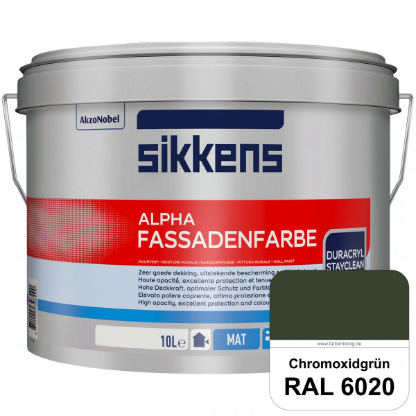 Alpha Fassadenfarbe (RAL 6020 Chromoxidgrün)