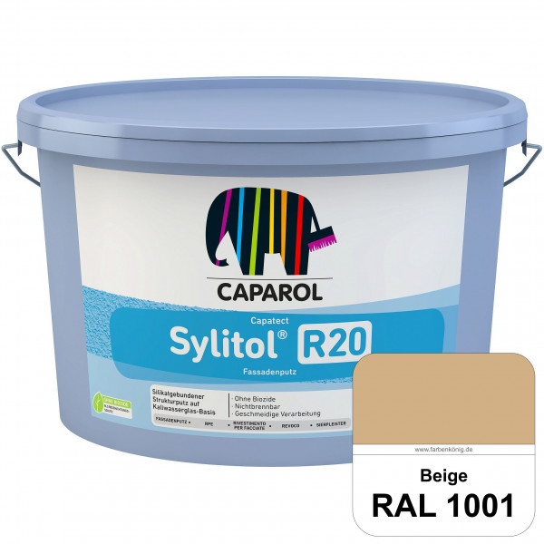 Capatect Sylitol Fassadenputz R20 (RAL 1001 Beige) Silikatisch gebundener Strukturputz nach DIN EN 1
