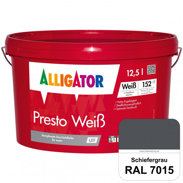 Presto Weiß LEF (RAL 7015 Schiefergrau)