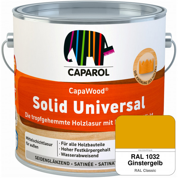 CapaWood® Solid Universal (RAL 1032 Ginstergelb) - ersetzt Capadur UniversalLasur