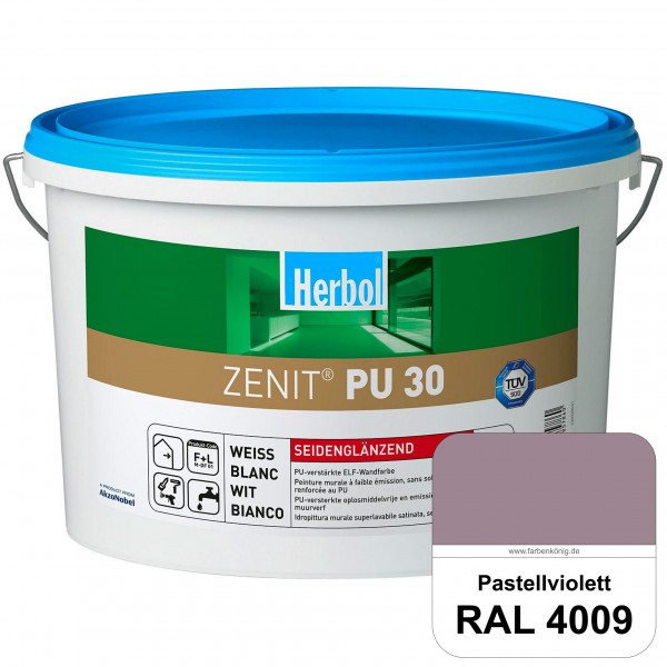 Zenit PU 30 (RAL 4009 Pastellviolett) seidenglänzende und strapazierfähige PU-Wandfarbe