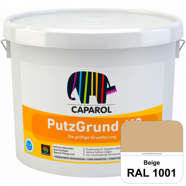 Putzgrund 610 (RAL 1001 Beige) Wasserverdünnbare & haftvermittelnde gefüllte SpezialGrundierfarbe (a
