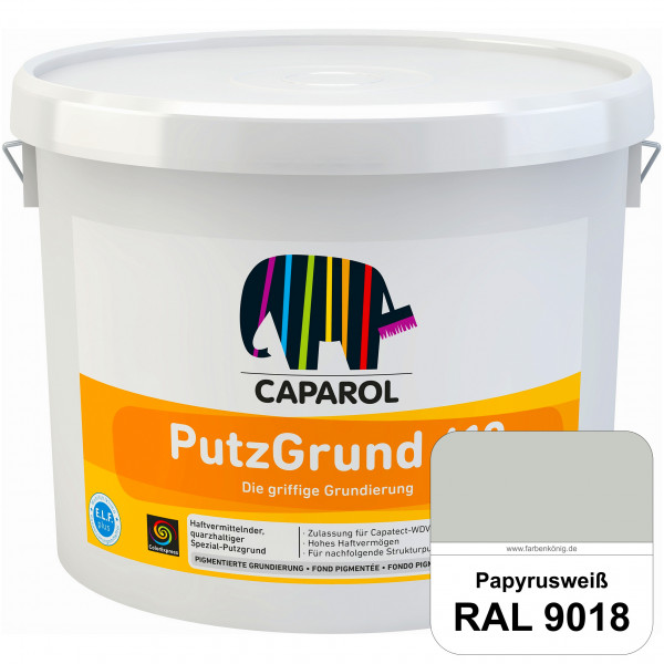 Putzgrund 610 (RAL 9018 Papyrusweiß) Wasserverdünnbare & haftvermittelnde gefüllte SpezialGrundierfa