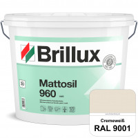 Mattosil Fassadenfarbe 960 (RAL 9001 Cremeweiß) wetterbeständige, matte und siliconverstärkte Disper