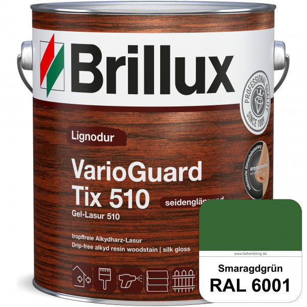 Lignodur VarioGuard Tix 510 (Gel-Lasur 510) RAL 6001 Smaragdgrün