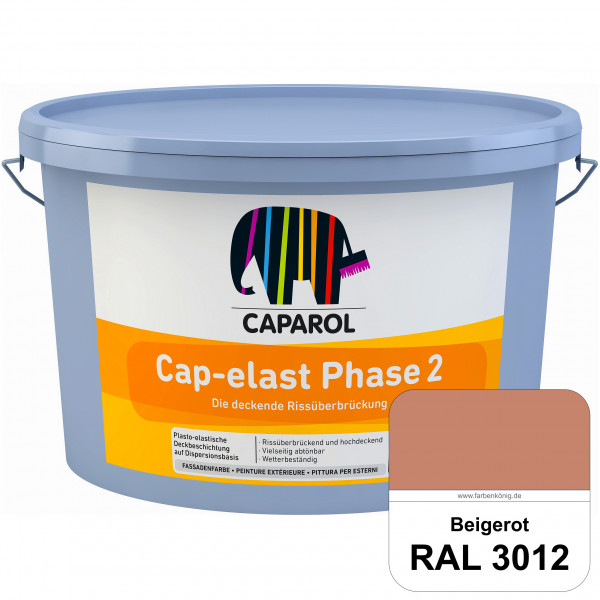 Cap-elast Phase 2 (RAL 3012 Beigerot) Sanierung gerissener Putzfassaden und Betonflächen