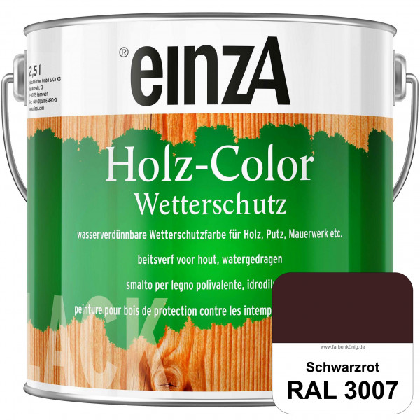 einzA Holz-Color (RAL 3007 Schwarzrot) Wetterschutzfarbe für außen