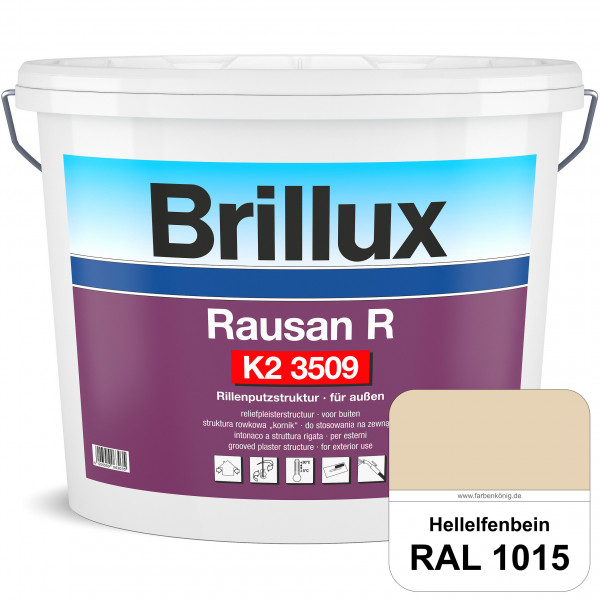 Rausan R K2 3509 (RAL 1015 Hellelfenbein) organisch gebundener Rillenputz für dekorative & wetterbes