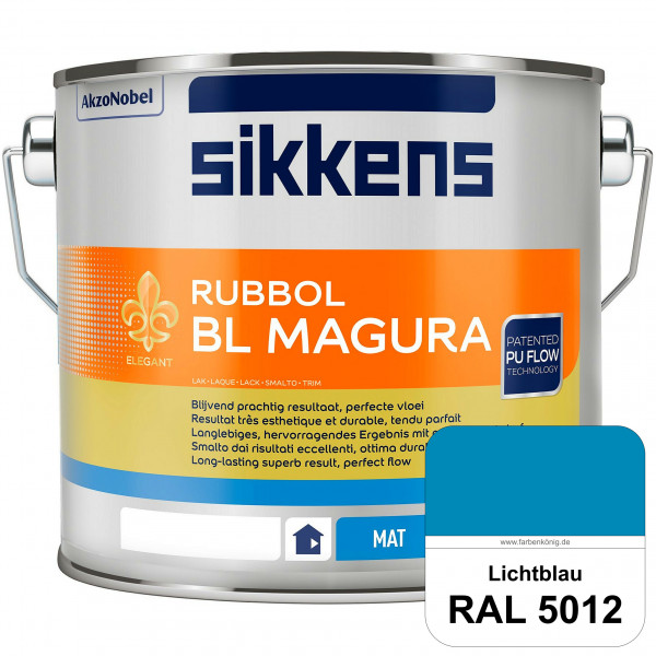 Rubbol BL Magura (RAL 5012 Lichtblau) matter PU-Lack (wasserbasiert) innen & außen