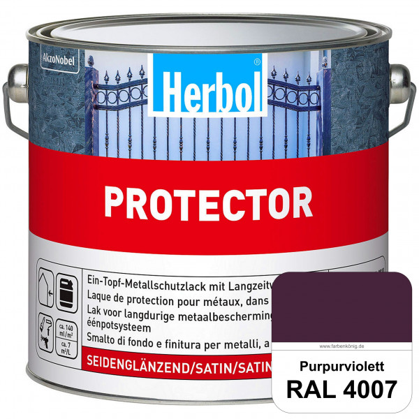 Protector (RAL 4007 Purpurviolett) Seidenglänzende Spezialbeschichtung für Eisen- und NE-Metalle (au