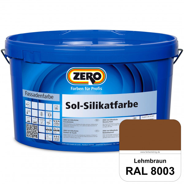 Sol-Silikatfarbe (RAL 8003 Lehmbraun)