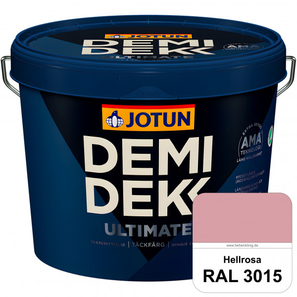 DEMIDEKK ULTIMATE Täckfärg - Deckende Holzfarbe (RAL 3015 Hellrosa)