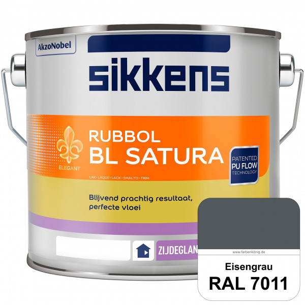 Rubbol BL Satura (RAL 7011 Eisengrau) seidenglänzender PU-Lack (wasserbasiert) innen & außen