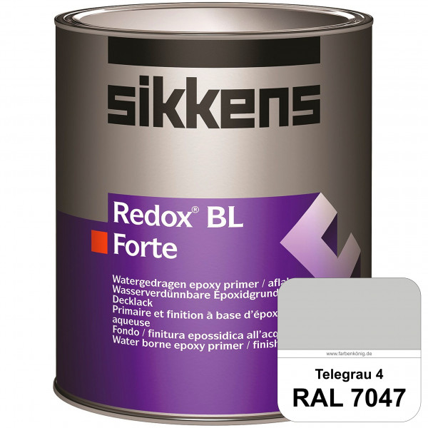 Redox BL Forte (RAL 7047 Telegrau 4) seidenmatte & wasserbasierte 2-K-Epoxidharzlack (innen)