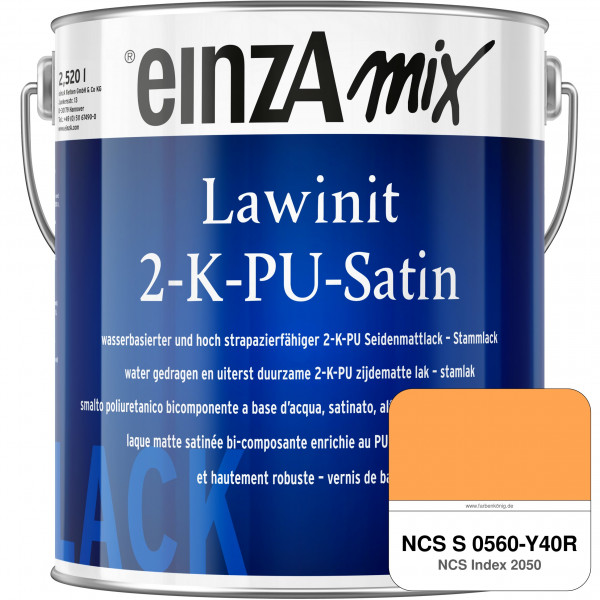 einzA Lawinit 2-K-PU Satin Stammlack (NCS S 0560-Y40R)