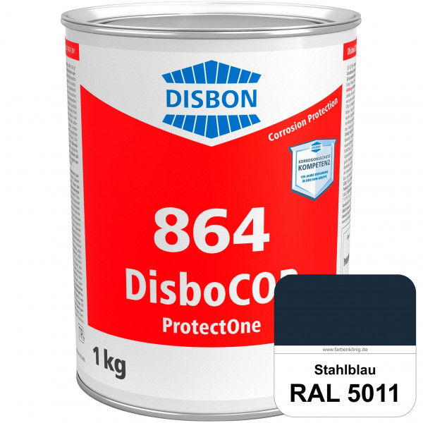 DisboCOR 864 ProtectOne (RAL 5011 Stahlblau) 1-Topf-geeignete Korrosionsschutz für alle metallische