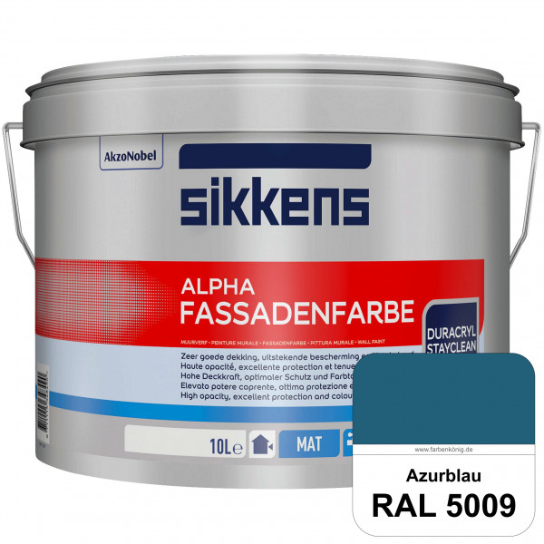 Alpha Fassadenfarbe (RAL 5009 Azurblau)