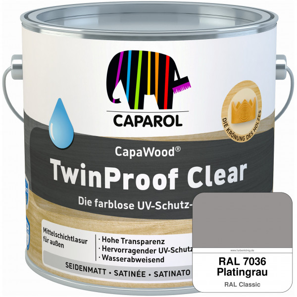 CapaWood® TwinProof Clear (RAL 7036 Platingrau) - ersetzt Capadur TwinProof