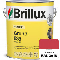 Impredur Grund 835 (RAL 3018 Erdbeerrot) Grundierung für Laub- und Nadelholz wie Fenstern, Türen etc