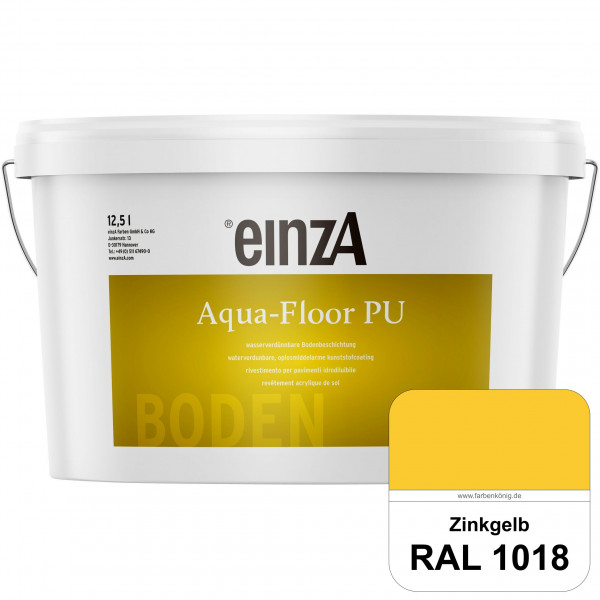einzA Aqua-Floor PU (RAL 1018 Zinkgelb) seidenglänzender Acryl-PU-Bodenbeschichtung