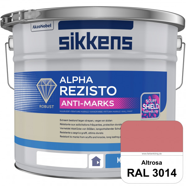 Alpha Rezisto Anti-Marks (RAL 3014 Altrosa) Extrem widerstandsfähige Innenwandfarbe