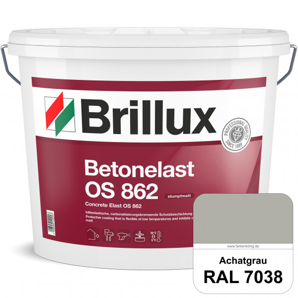 Betonelast OS 862 (RAL 7038 Achatgrau) Wetterbeständige & UV-Schutzbeschichtung für Betonflächen (au