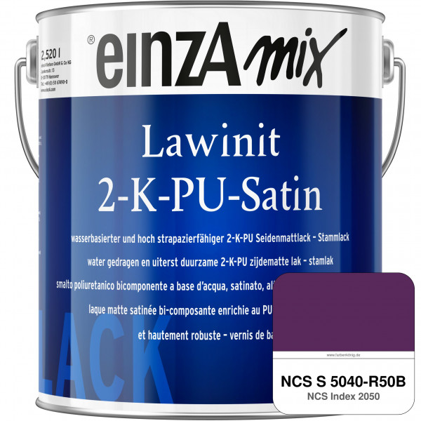 einzA Lawinit 2-K-PU Satin Stammlack (NCS S 5040-R50B)