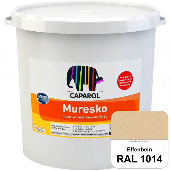 Muresko Nespri (R 30) (RAL 1014 Elfenbein) Silanisierte Reinacrylat-Fassadenfarbe auf SilaCryl®-Basi