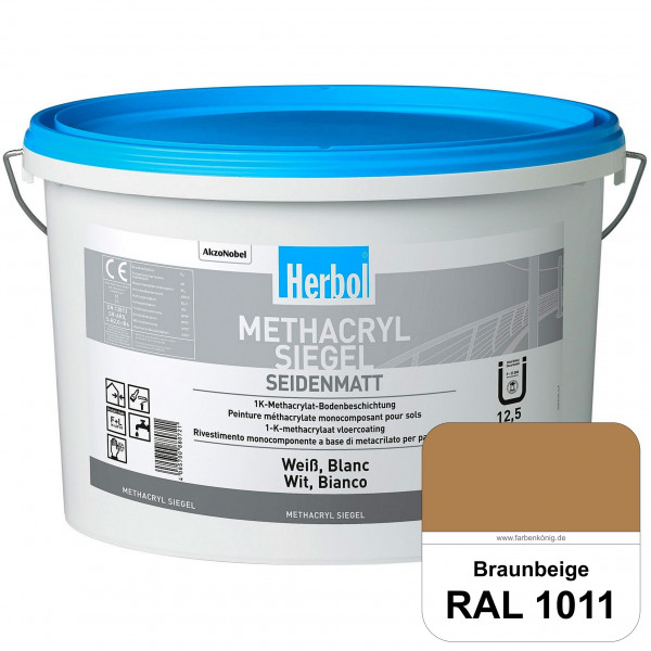 Methacryl Siegel (RAL 1011 Braunbeige) seidenmatte 1K-Beschichtung Böden (Innen & Außen)