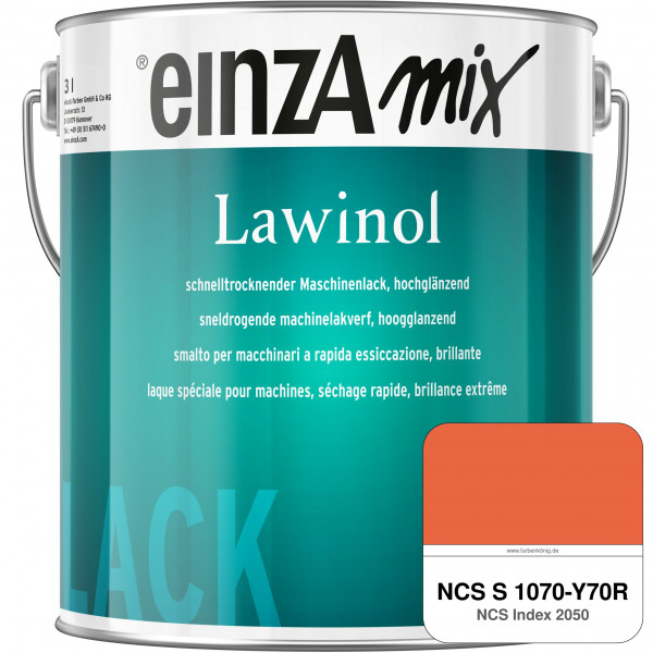 einzA Lawinol hochglänzend (NCS S 1070-Y70R)