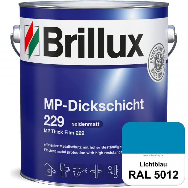 MP-Dickschicht 229 (RAL 5012 Lichtblau) Korrosionsschutz für grundierten Eisen- & Stahl sowie für Zi