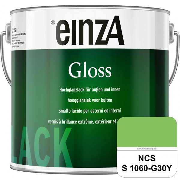 einzA Gloss (NCS S 1060-G30Y) Hochwertiger Alkydharzlack in Premium-Qualität, hochglänzend.