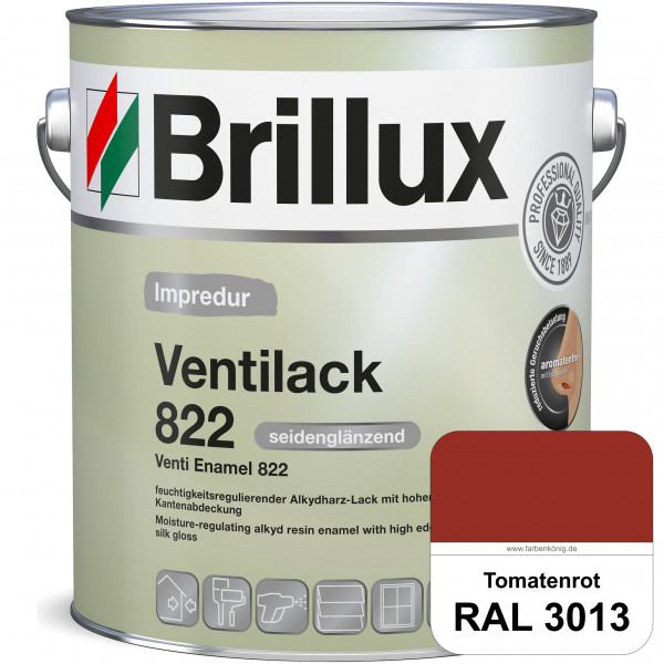 Impredur Ventilack 822 (RAL 3013 Tomatenrot) Seidenglanzlack (lösemittelhaltig) Fenster & Türen inne