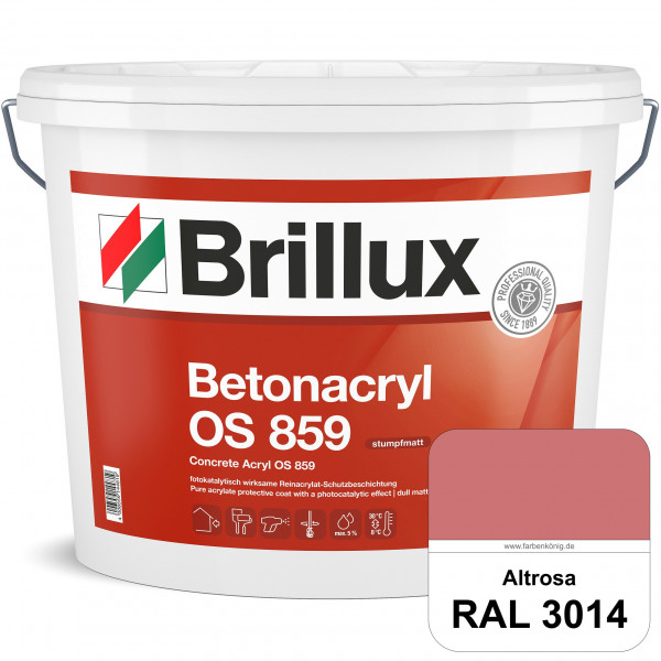 Betonacryl OS 859 (RAL 3014 Altrosa) Wetterbeständige Schutzbeschichtung für Betonflächen (Außen)