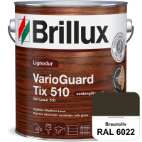 Lignodur VarioGuard Tix 510 (Gel-Lasur 510) RAL 6022 Braunoliv