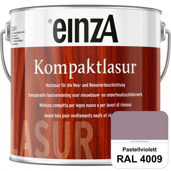 einzA Kompaktlasur (RAL 4009 Pastellviolett) Lasuranstrich für den Neu- und Renovieranstrich