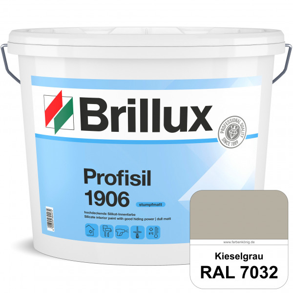 Profisil 1906 Silikat-Innenfarbe (RAL 7032 Kieselgrau) stumpfmatte Innenfarbe für Allergiker nach DI