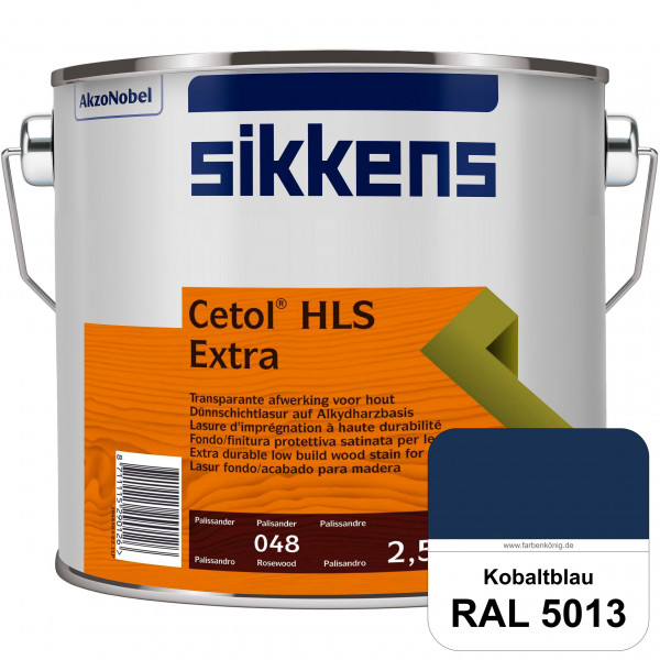 Cetol HLS Extra (RAL 5013 Kobaltblau) Dünnschichtlasur für außen mit EXTRA Witterungsschutz