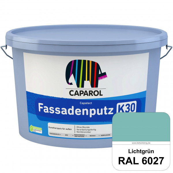 Capatect Fassadenputz K30 (RAL 6027 Lichtgrün) Dispersionsgebundener Strukturputz nach DIN EN 15824