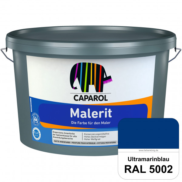Malerit E.L.F. (RAL 5002 Ultramarinblau) matte Innenfarbe für Neu- & Renovierungsanstriche