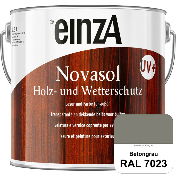 einzA Novasol HW Farbe (RAL 7023 Betongrau) Deckender Wetterschutz für außen