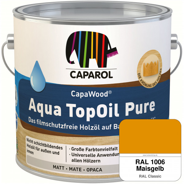 CapaWood® AquaTopOil Pure (RAL 1006 Maisgelb) - ersetzt CapaGreen Holz-Öl Aqua
