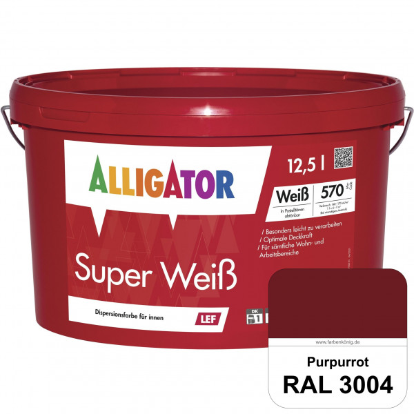 Super Weiß LEF (RAL 3004 Purpurrot)