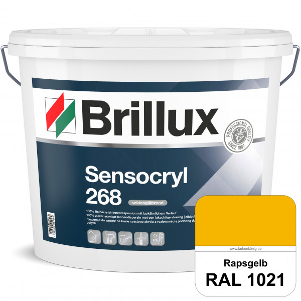 Sensocryl ELF 268 (RAL 1021 Rapsgelb) hochwertige seidenglänzende & strapazierfähige Reinacrylat-Inn