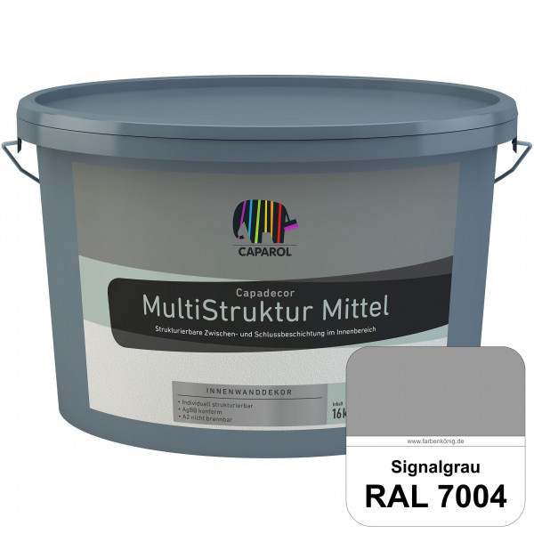 Capadecor MultiStruktur mittel (RAL 7004 Signalgrau) quarzgefüllte Zwischen- und Schlußbeschichtung