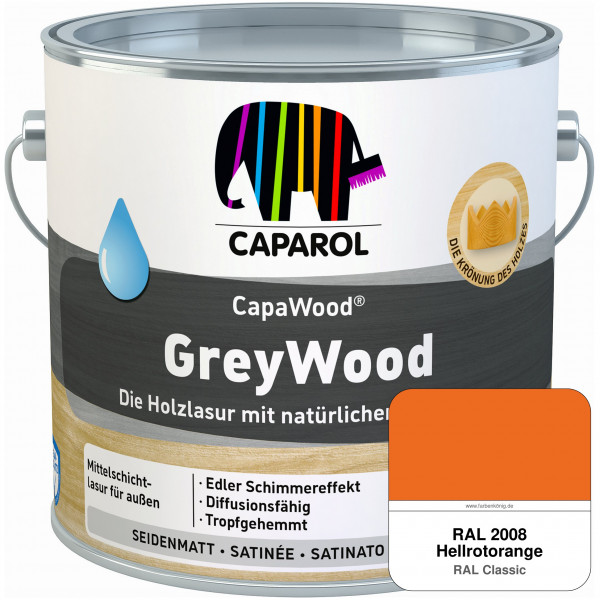 CapaWood® GreyWood (RAL 2008 Hellrotorange) - ersetzt Capadur GreyWood