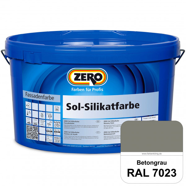 Sol-Silikatfarbe (RAL 7023 Betongrau)