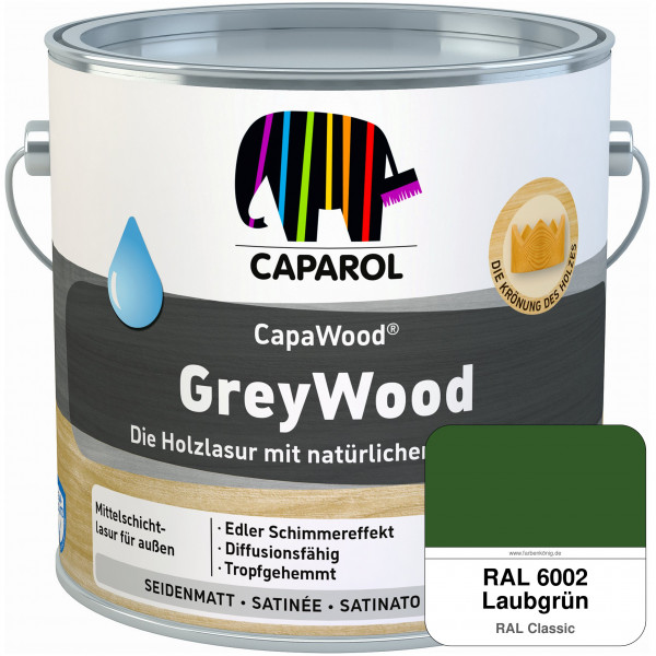 CapaWood® GreyWood (RAL 6002 Laubgrün) - ersetzt Capadur GreyWood